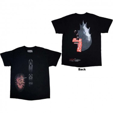 Travis Scott Unisex T-Shirt: Summer Run 2023 Dublin (Back Print & Ex-Tour) (Medium)