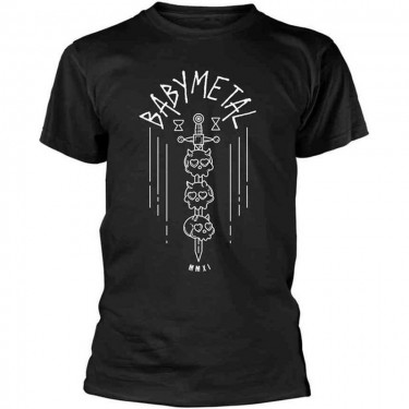 Babymetal Unisex T-Shirt: Skull Sword (Small)