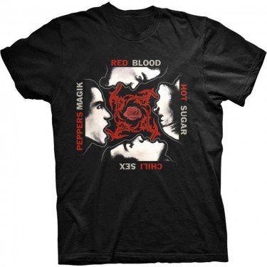 Red Hot Chili Peppers Unisex T-Shirt: Blood/Sugar/Sex/Magic - Black