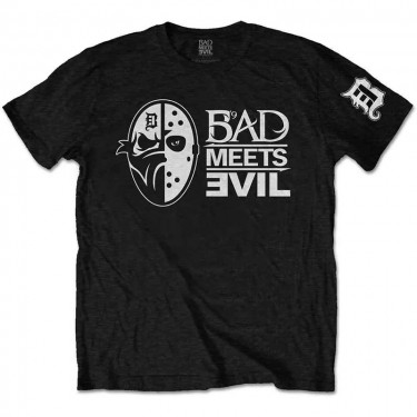 Bad Meets Evil Unisex T-Shirt: Masks (Large)