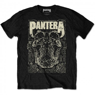 Pantera Unisex T-Shirt: 101 Proof Skull (X-Large)