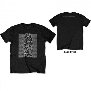 Joy Division - Unknown Pleasures (Back Print) - Unisex T-shirt (Medium)