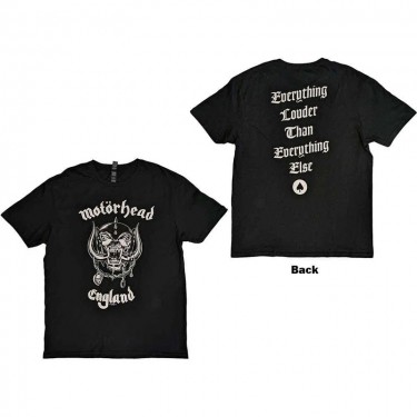 Motorhead - England (Back Print) - T-shirt (Small)