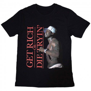 50 Cent Unisex T-Shirt: Get Rich (Large)