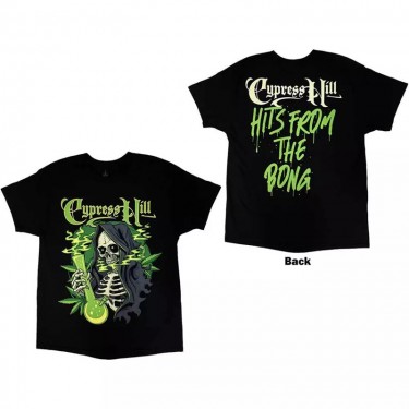 Cypress Hill Unisex T-Shirt: Skull Bong (Medium)