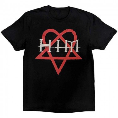 HIM Unisex T-Shirt: Heartagram (Large)