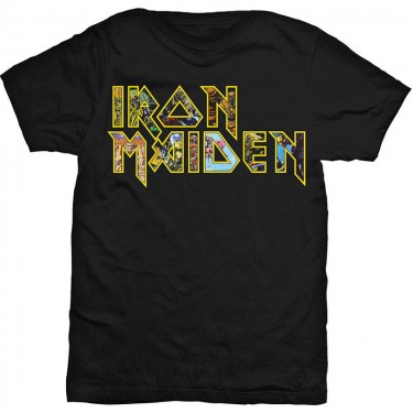 Iron Maiden Unisex T-Shirt: Eddie Logo (Medium)