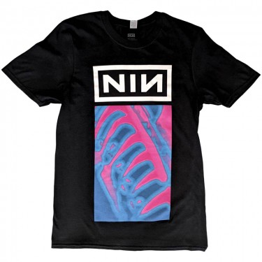 Nine Inch Nails Unisex T-Shirt: Pretty Hate Machine Neon (Large)