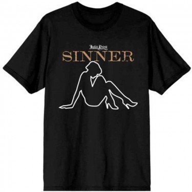 Judas Priest Unisex T-Shirt: Sin After Sin Sinner Slogan Lady (Large)