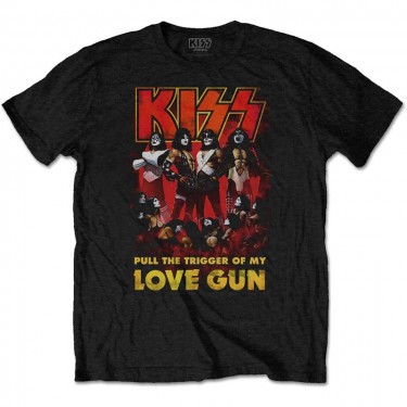 KISS Unisex T-Shirt: Love Gun Glow (X-Large)