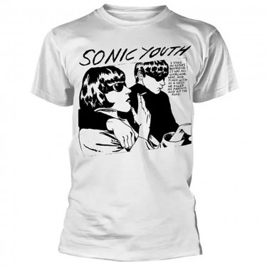 SONIC YOUTH - GOO ALBUM COVER (WHITE) - T-SHIRT (MEDIUM)