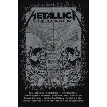 plakát 1009 - Metallica - The Black Album - 61 X 91,5 CM