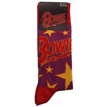 David Bowie Unisex Ankle Socks: Stars Infill (UK Size 7 - 11)