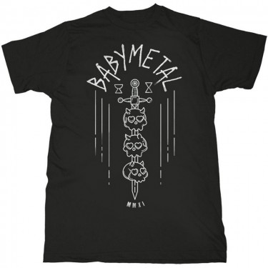 Babymetal Unisex T-Shirt: Skull Sword (Medium)