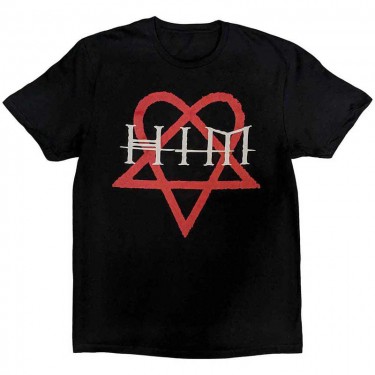 HIM Unisex T-Shirt: Heartagram (X-Large)