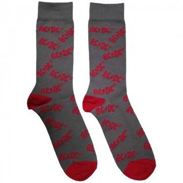 AC/DC Unisex Ankle Socks: Logo Pattern (UK Size 6 - 11)