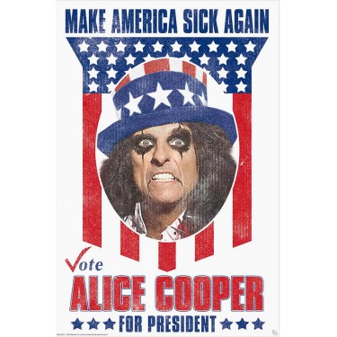 plakát 1002 - Alice Cooper - Alice For President - 61 X 91,5 CM