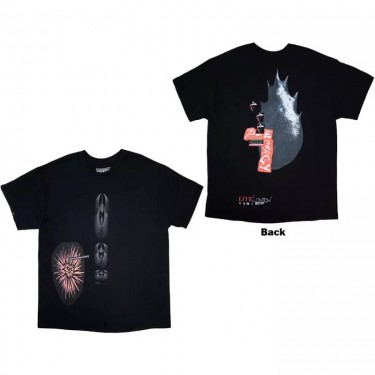 Travis Scott Unisex T-Shirt: Summer Run 2023 London (Back Print & Ex-Tour) (X-Large)