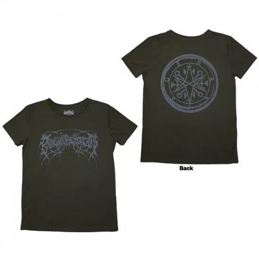 Bring Me The Horizon Ladies T-Shirt: Metal Logo Genxsis (Back Print) (Small)