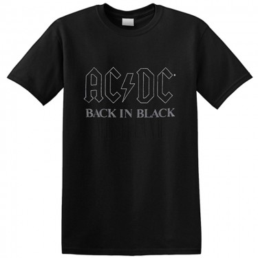 AC/DC Unisex T-Shirt: Back In Black - Black