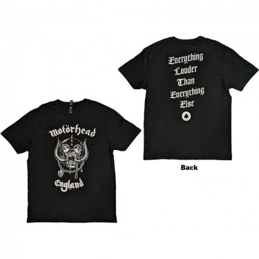 Motorhead - England (Back Print) - T-shirt (Medium)