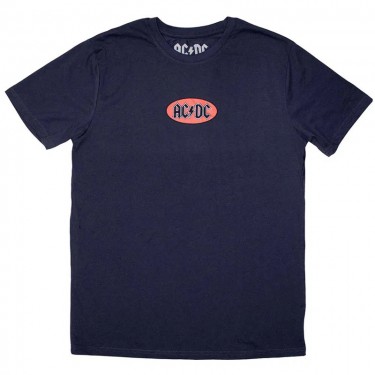 AC/DC Unisex T-Shirt: Mini Oval Logo (Large)