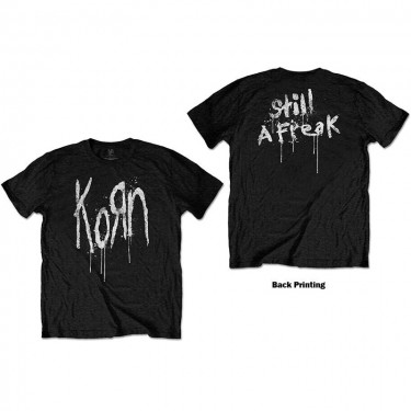 Korn Unisex T-Shirt: Still A Freak (Back Print) (Large)