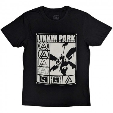 Linkin Park Unisex T-Shirt: Logos Rectangle (Large)