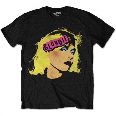 Blondie Punk Logo Mens Black - T-shirt (Large)