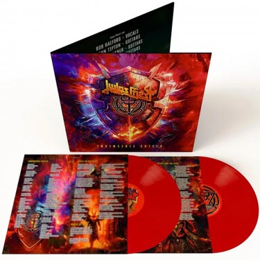 JUDAS PRIEST - INVINCIBLE SHIELD (RED COLOURED)