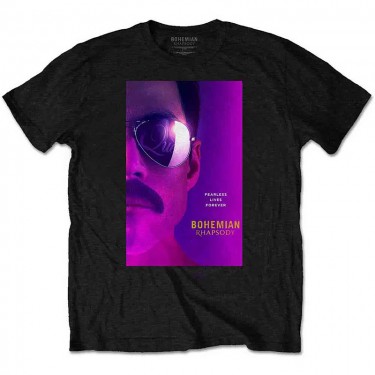 QUEEN - FREDDIE GLASSES BOHEMIAN RHAPSODY - T-SHIRT (X-LARGE)