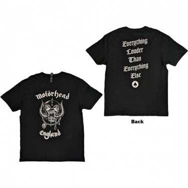 Motorhead - England (Back Print) - T-shirt (Large)