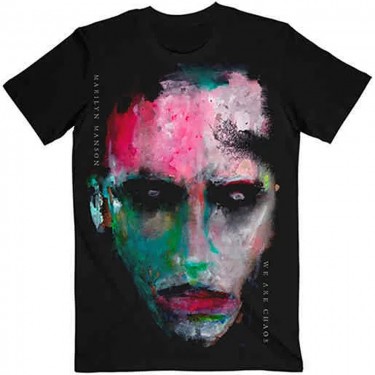 Marilyn Manson Unisex T-Shirt: We Are Chaos Cover - Black