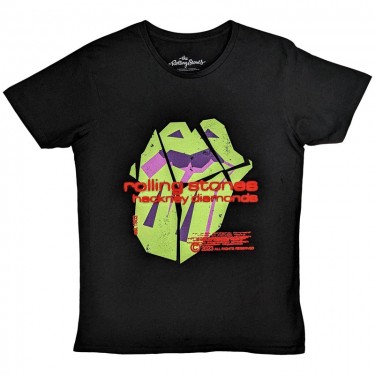 The Rolling Stones Unisex T-Shirt: Hackney Diamonds Neon Tongue (Medium)