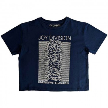 Joy Division Ladies Crop Top: Unknown Pleasures (Small)