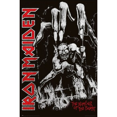 plakát 167 - Iron Maiden - Number of Beast - 61 X 91,5 CM